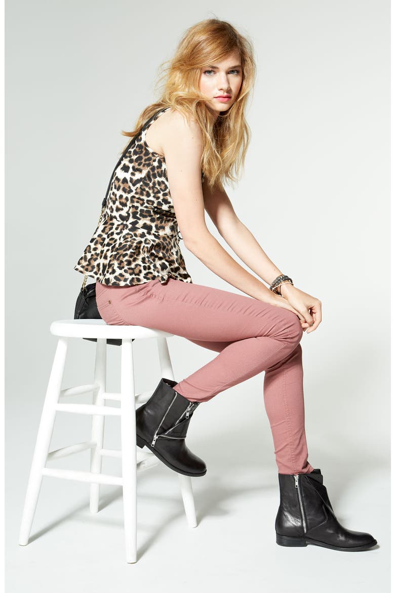 Fire Skinny Jeans, Alternate, color, ROYAL