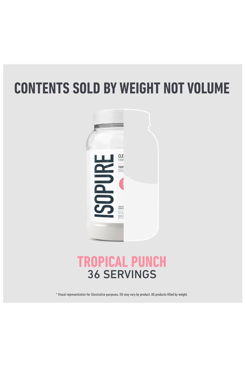 Infusions Clear Whey Protein Isolate Powder Tropical Punch, Alternate, color, None