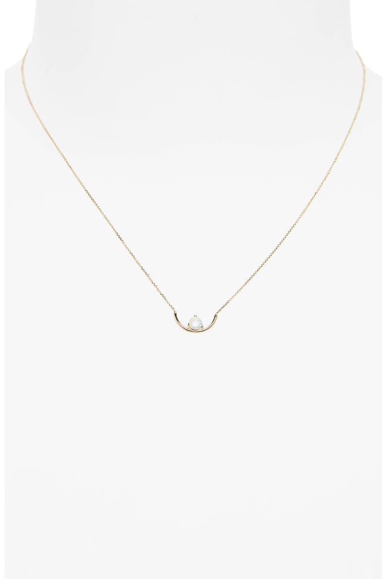Opal Arc Necklace, Alternate, color, OPAL/ GOLD