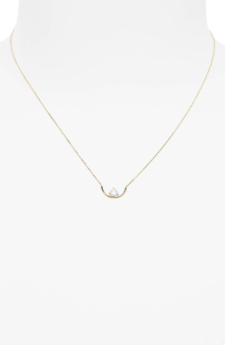 Wwake Opal Arc Necklace, Alternate, color,