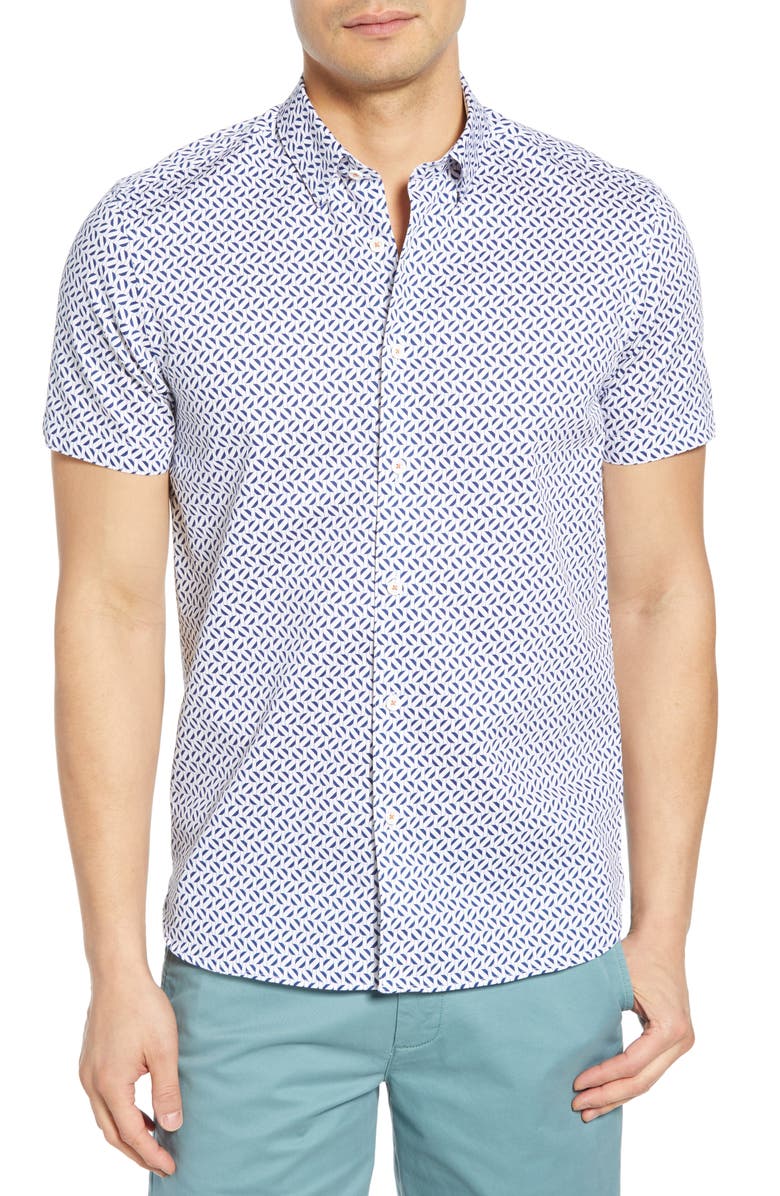 Ted Baker London Telofon Slim Fit Shirt, Main, color,