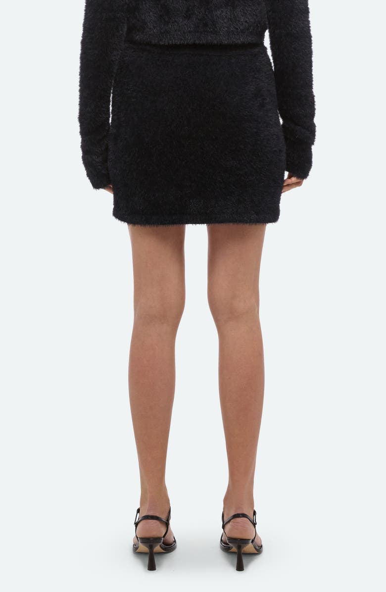 Helmut Lang Eyelash Miniskirt, Alternate, color, Black