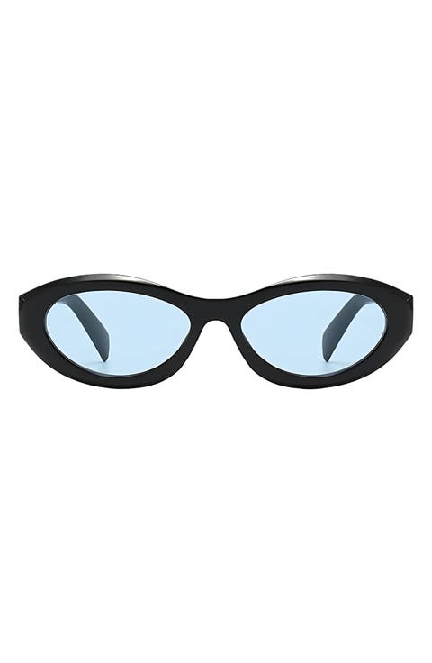 Leona 54mm Polarized Oval Sunglasses