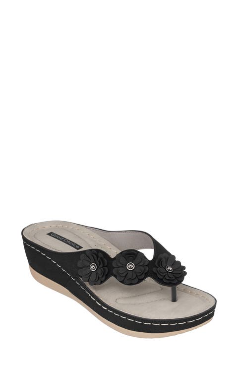 Ammie Flower Edge Sandal (Women)