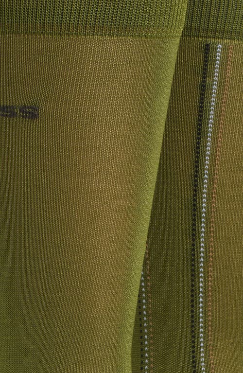HUGO BOSS BOSS ASSORTED 2-PACK SOLID & STRIPE COTTON BLEND SOCKS 