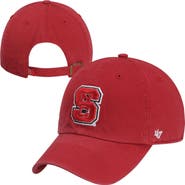 '47 Men's '47 Red NC State Wolfpack Clean Up Adjustable Hat