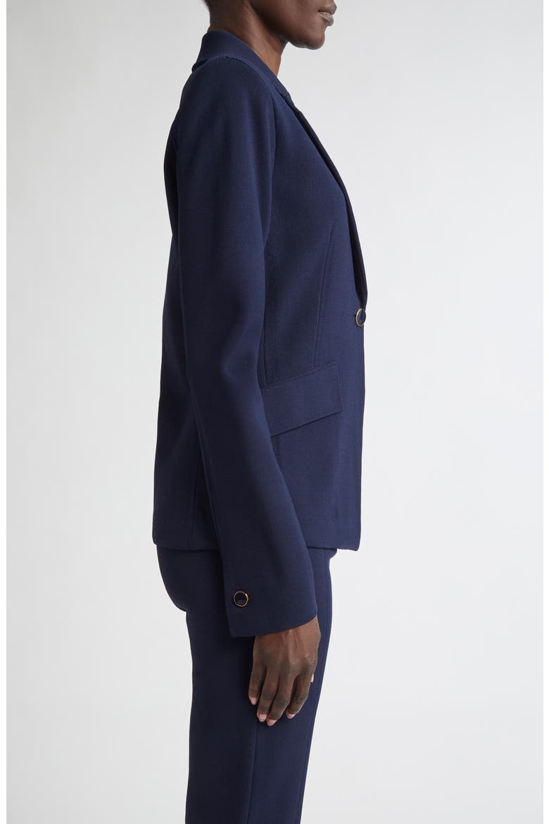 Harper One-Button Knit Jacket, Alternate, color, NAVY