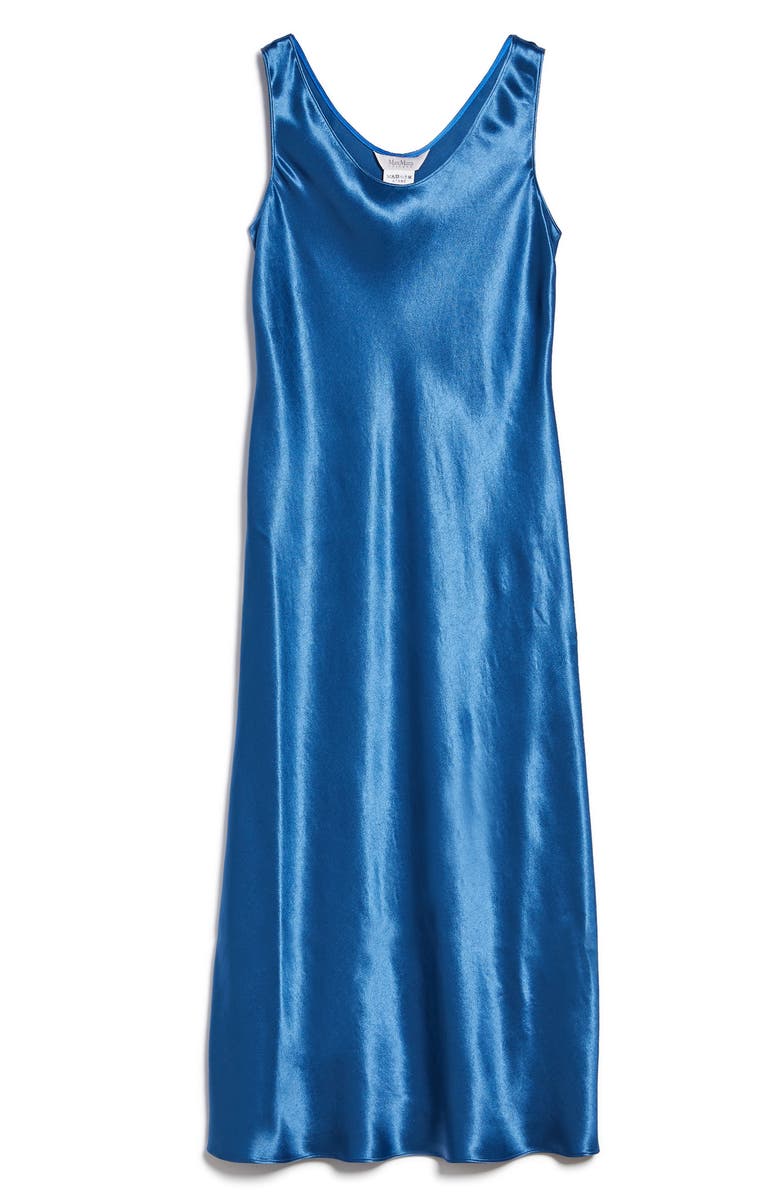 Max Mara Leisure Talete Sleeveless Satin Midi Dress, Alternate, color, 