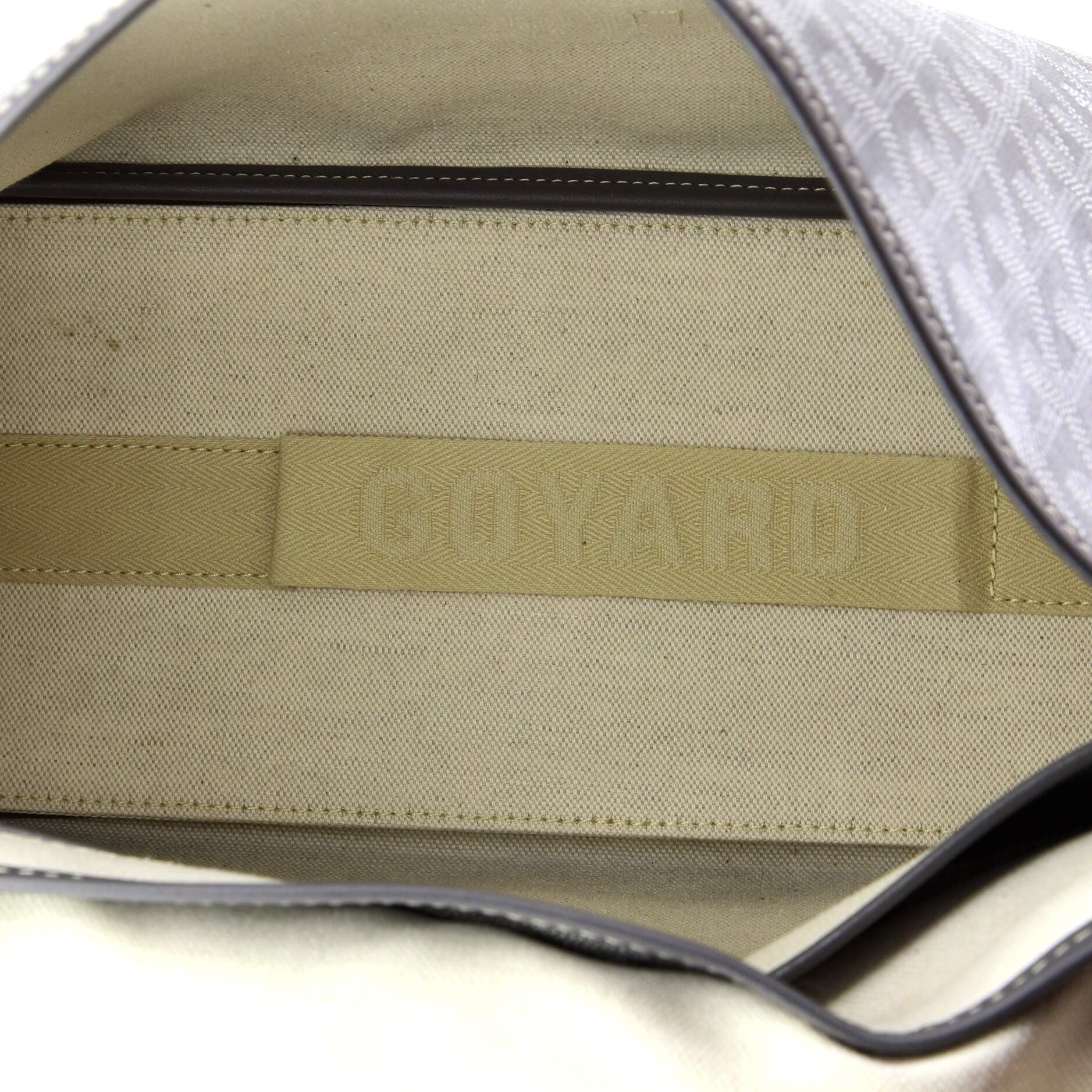 Pre-Owned Goyard Capetien Messenger Bag Coated Canvas, Alternate, color, Gray