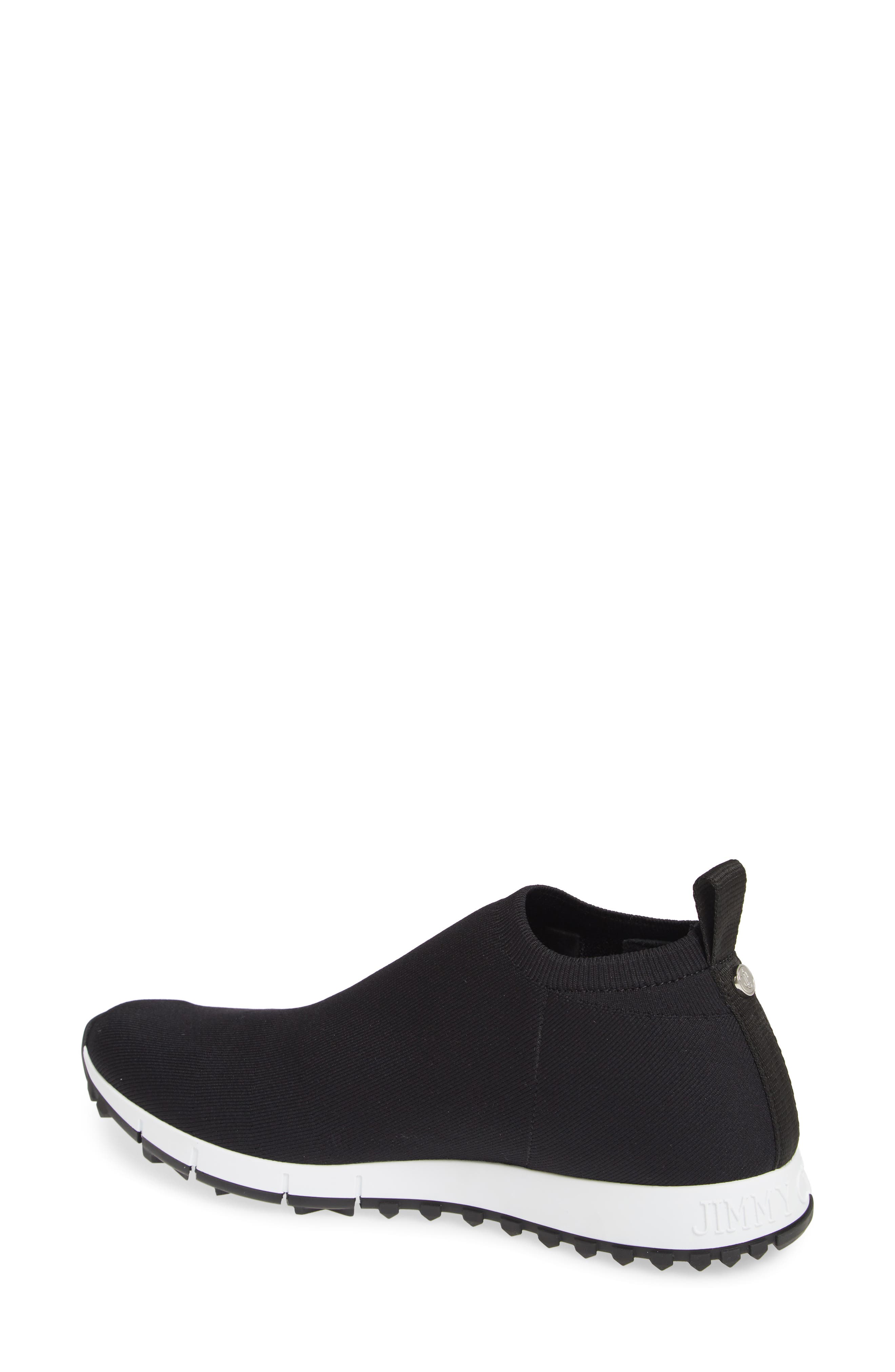 Jimmy Choo Norway Crystal Logo Knit Sneaker, Alternate, color, 