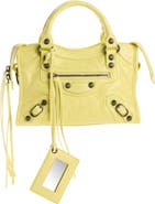 Balenciaga Small Le City Arena Leather Top Handle Bag