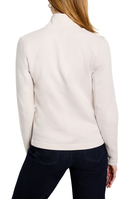 Nic + Zoe Nic+zoe Lounge Around Moto Jacket In Neutral