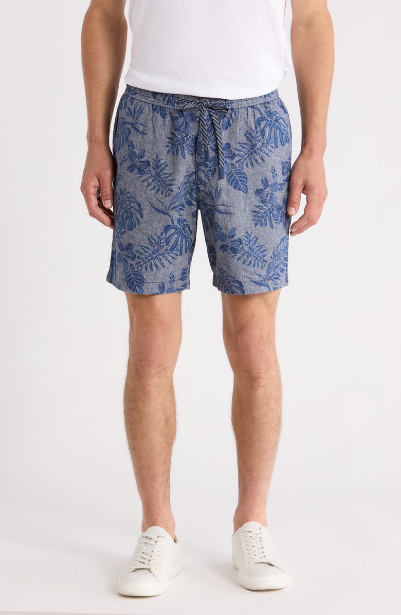 Tommy Bahama Azule Linen Blend Drawstring Shorts, Main, color, Insignia Blue