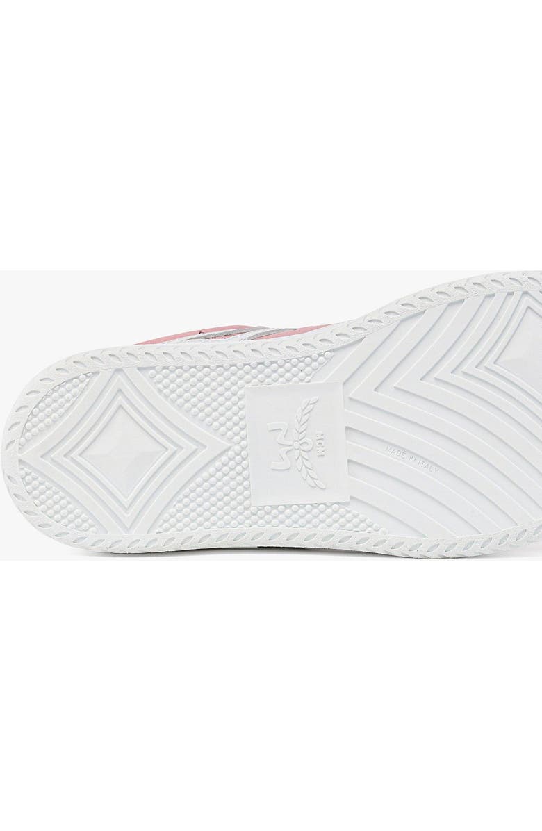 MCM Neo Terrain Sneakers in Visetos Leather Mix, Alternate, color, Soft Pink