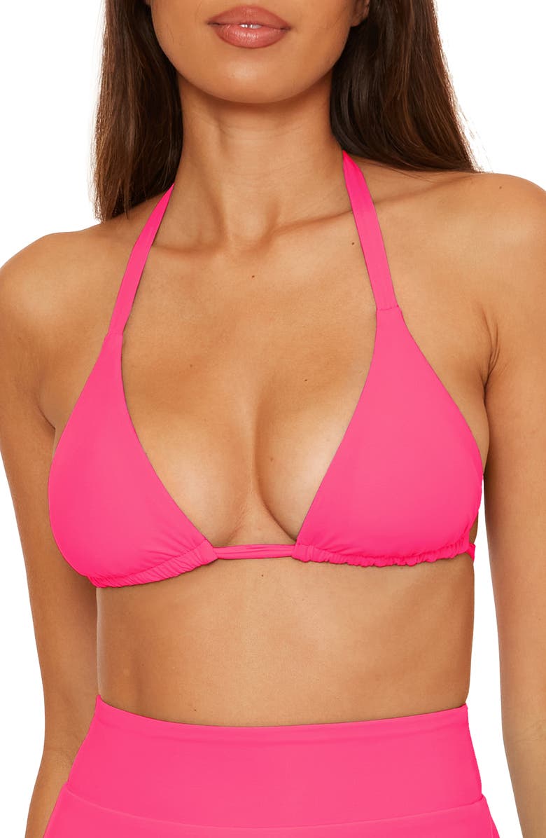 Becca Reversible Triangle Bikini Top, Main, color, 