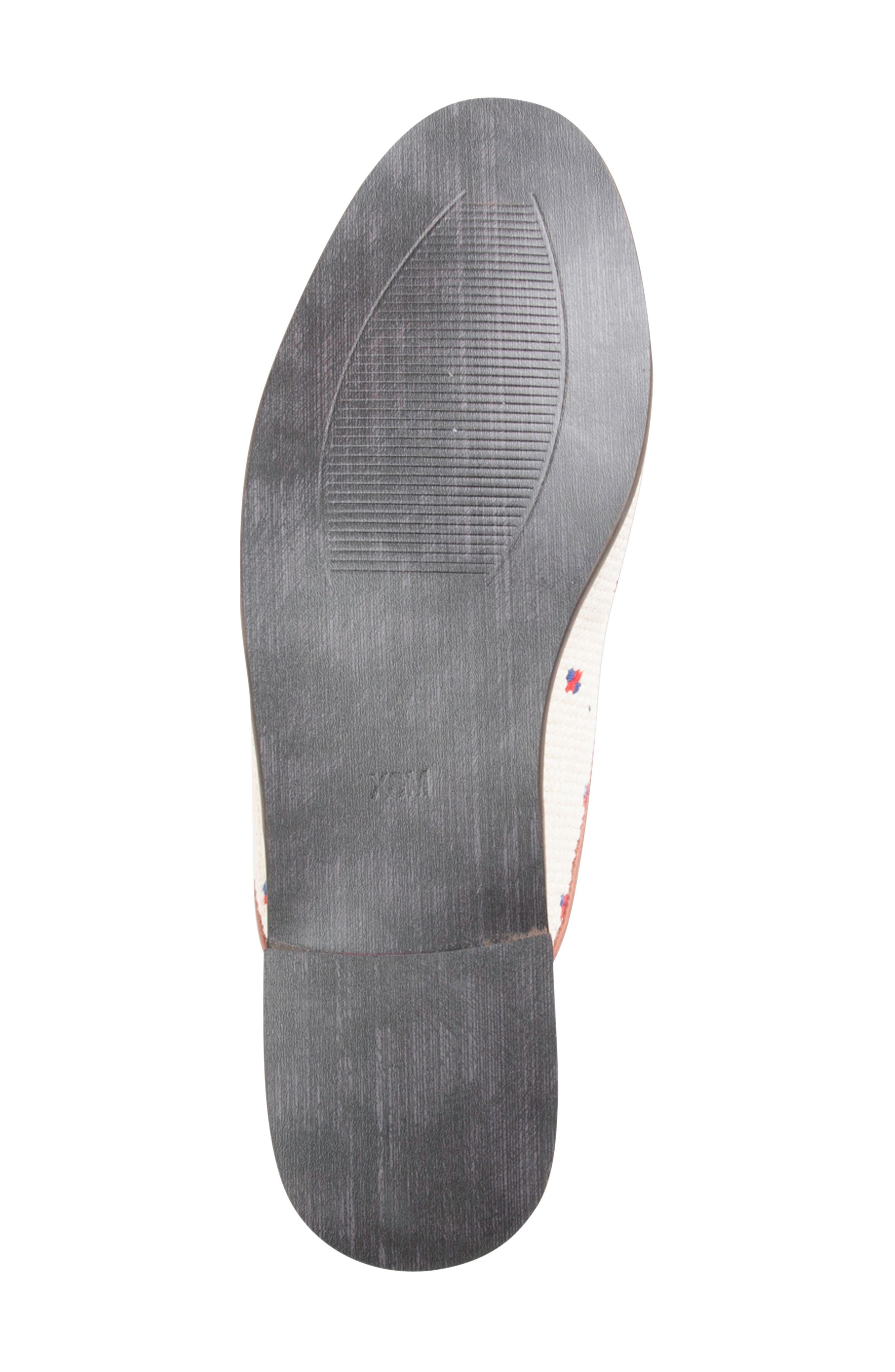 ByPaige Needlepoint American Flag Mule, Alternate, color, Tan