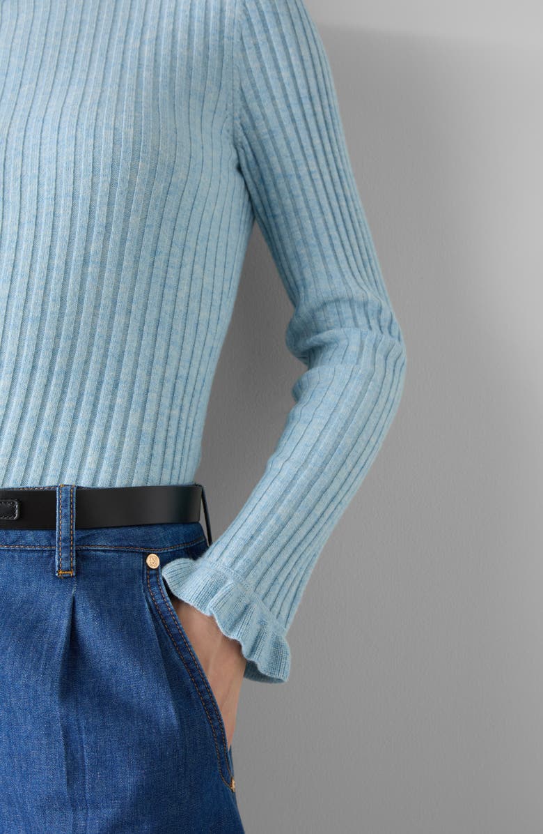 LK Bennett Cora Collared Rib Sweater, Alternate, color, 