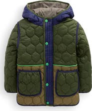 Mini Boden Kids' Onion Quilted Coat