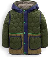 Mini Boden Kids' Onion Quilted Coat