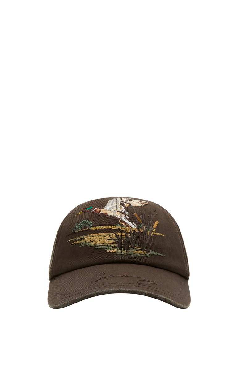 Burberry Duck Gabardine Baseball Cap, Main, color,