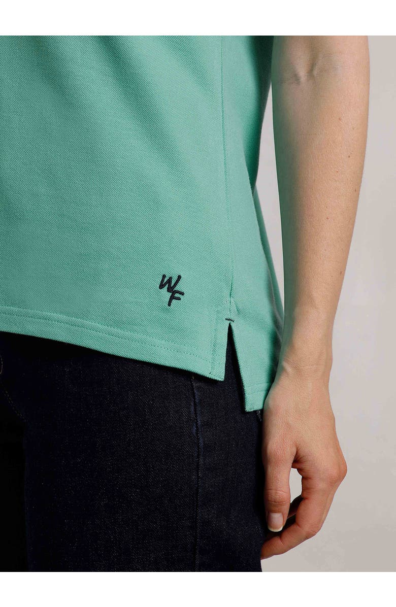 Weird Fish Pammie Pique Polo Shirt, Alternate, color, Aqua Marine