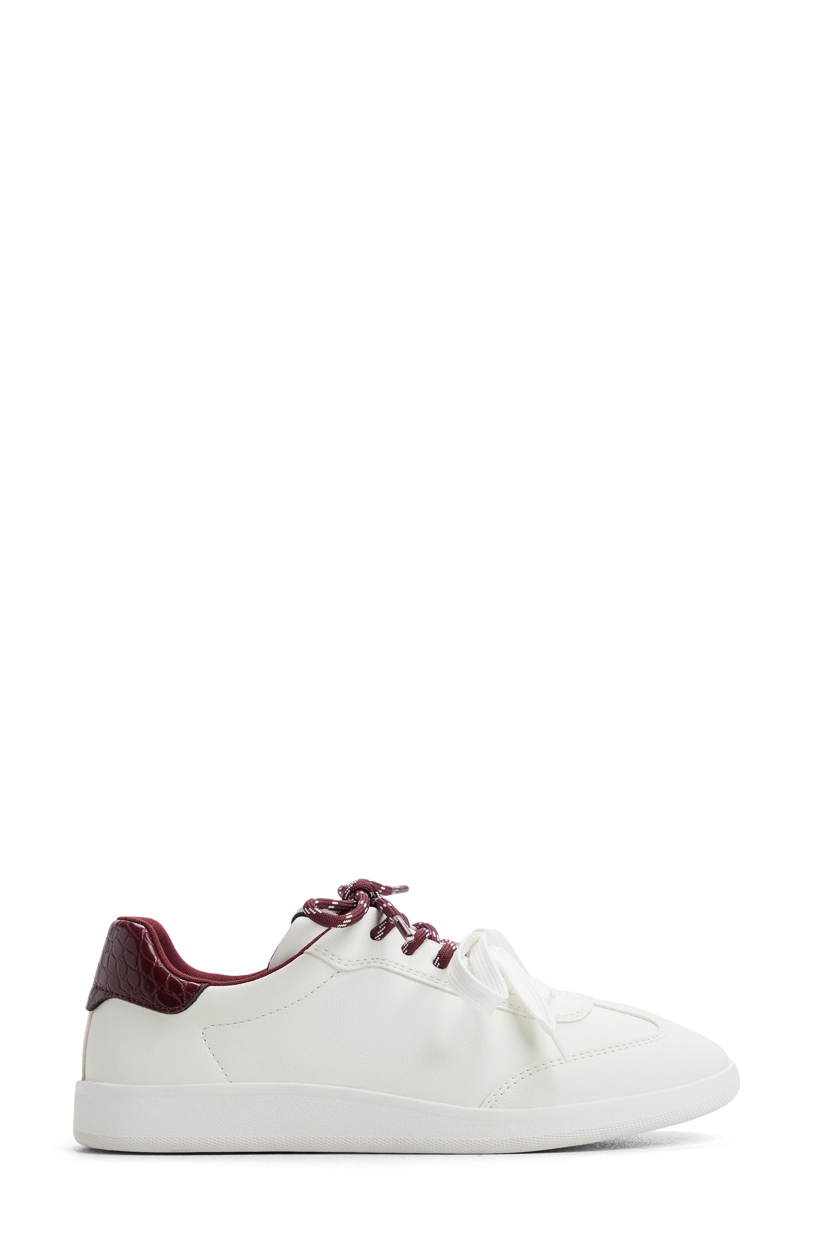 Stellya Faux Leather Sneaker, Alternate, color, WHITE COMBO