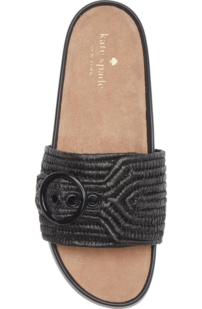 Kate Spade New York michelle slide sandal, Alternate, color, Black