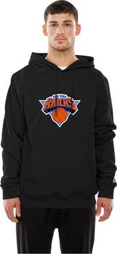 New Era Men's New Era Black New York Knicks Front Back Logo Hoodie