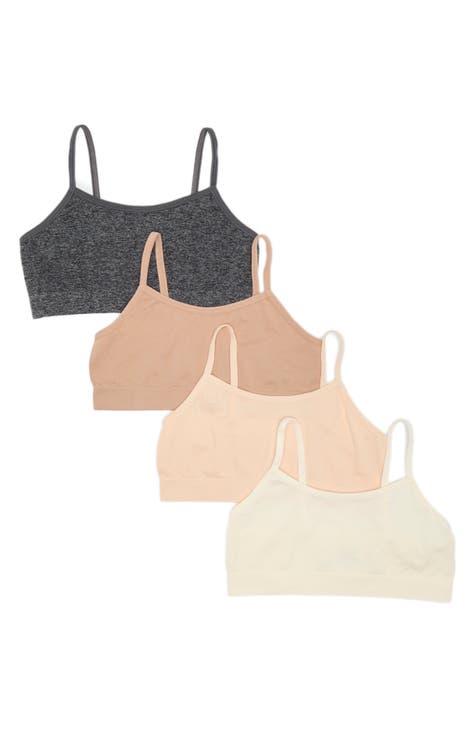 Kids' Zoey 4-Pack Seamless Bralettes (Big Kid)