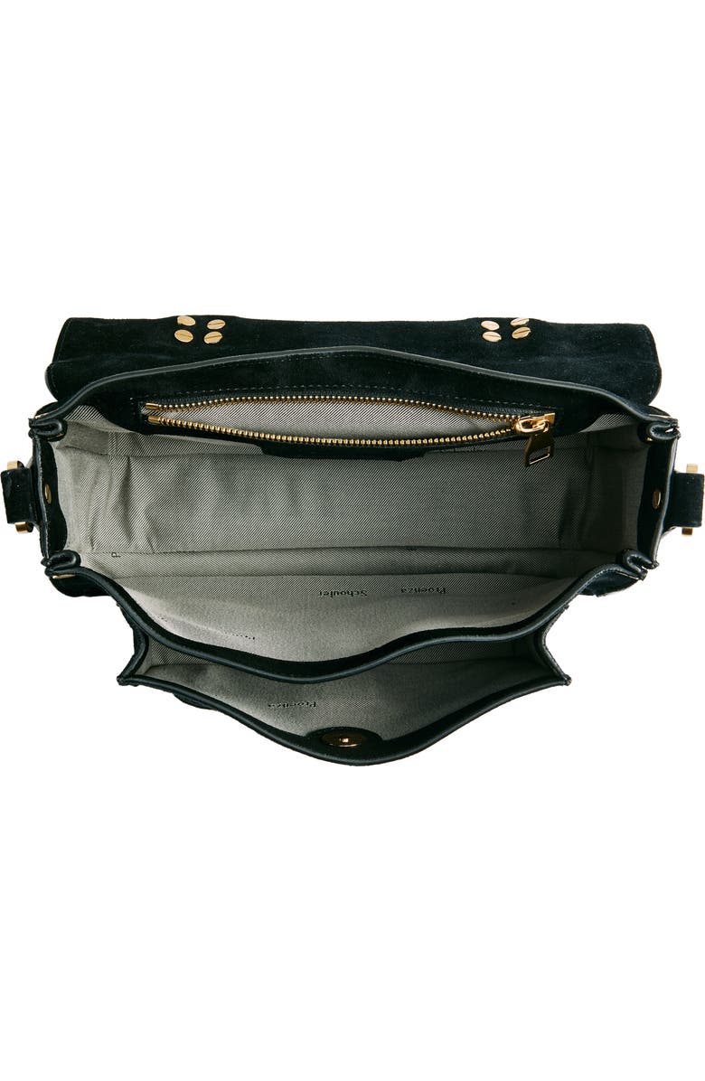 Proenza Schouler Mini PS1 Suede Crossbody Bag, Alternate, color,