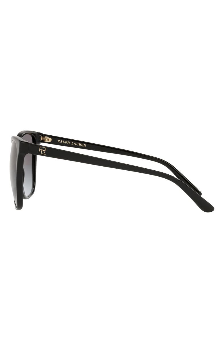 Ralph Lauren 56mm, Alternate, color, Shiny Black / Gradient Grey