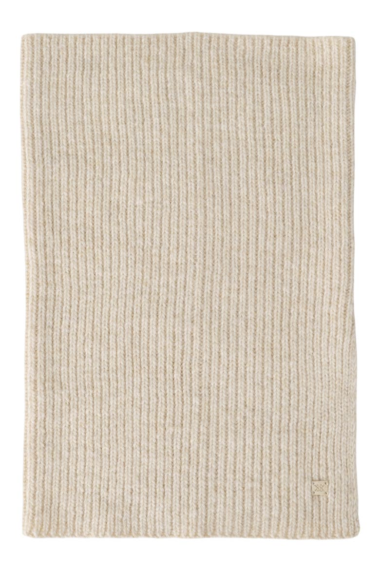 Wanda Rib Knit Neck Warmer, Main, color, ALMOND MIST