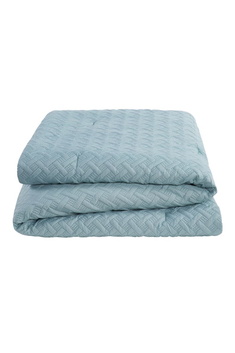 Nina Embossed 2-Piece Comforter Set - Twin XL Size, Alternate, color, BLUE