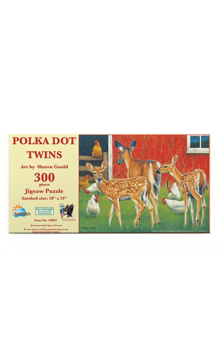 Sunsout Polka Dot Twins 300 piece Jigsaw Puzzle for Adults, Alternate, color, Multicolor
