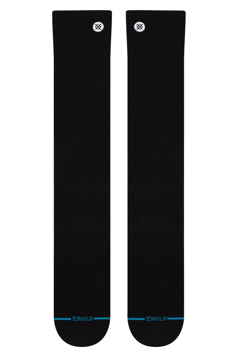 Icon Compression Over The Calf Socks, Alternate, color, BLK BLACK