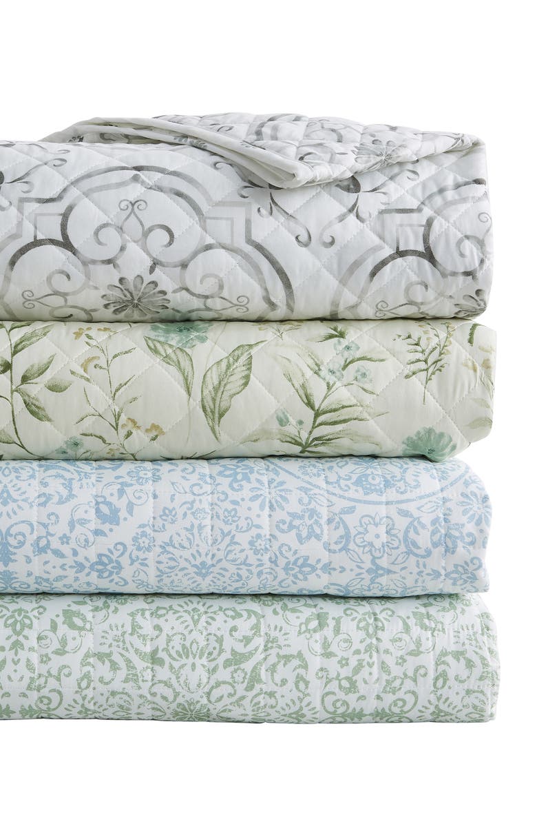 Woven & Weft Floral 3-Piece Quilt Set, Alternate, color, 