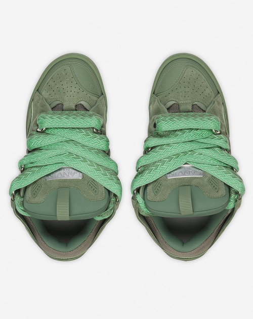 Lanvin Curb Sneakers In Green