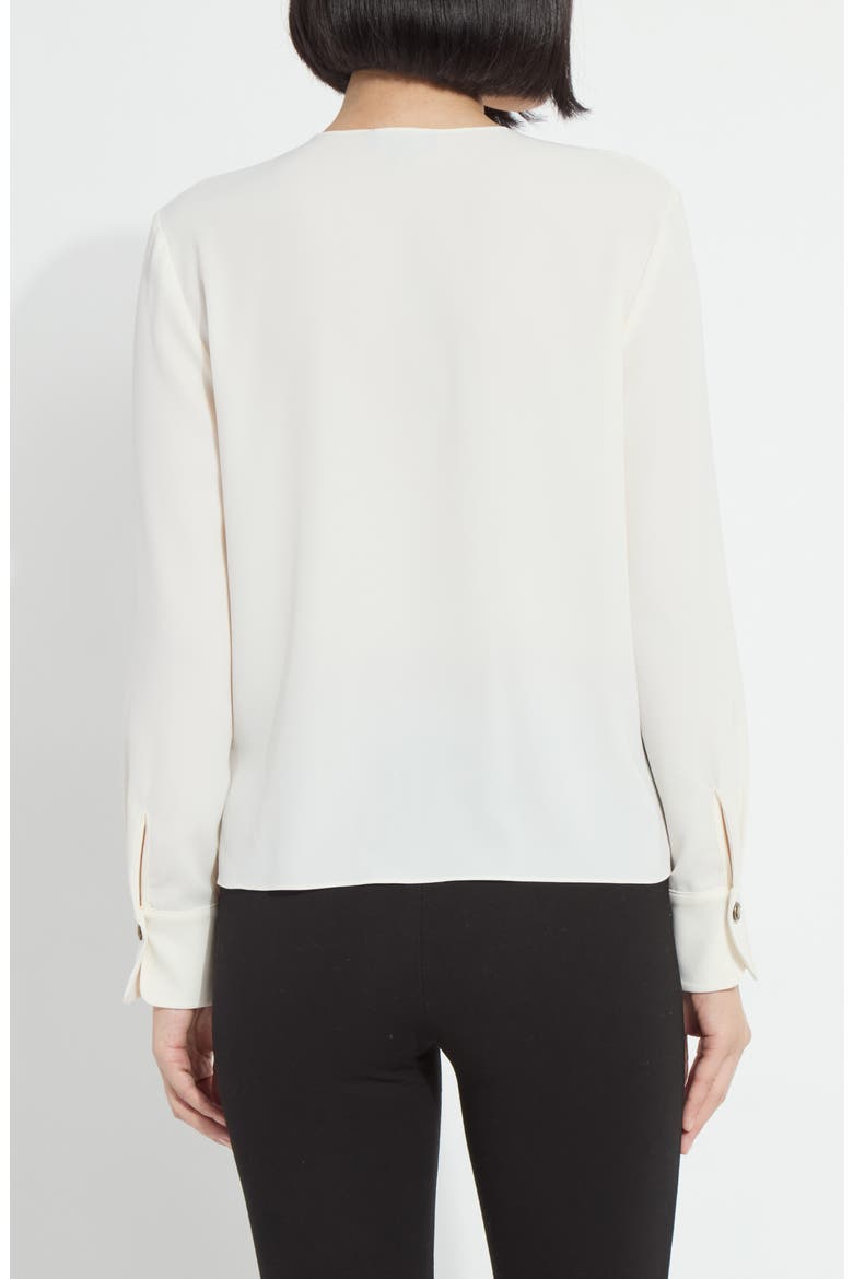 Celeste Flounced Blouse, Alternate, color, NATURAL PEARL
