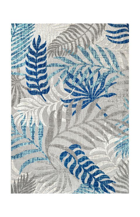 Tropics Palm Leaves Indoor/Outdoor Rug