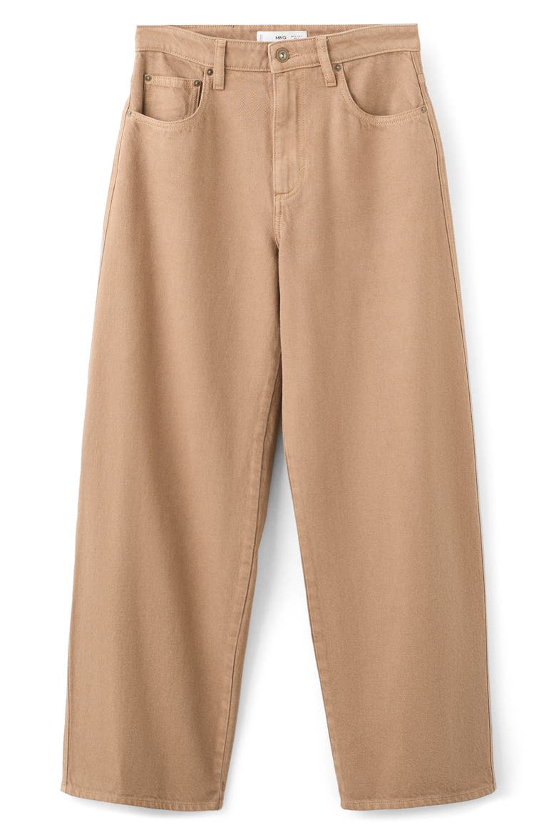 Low Rise Balloon Jeans, Alternate, color, SAND