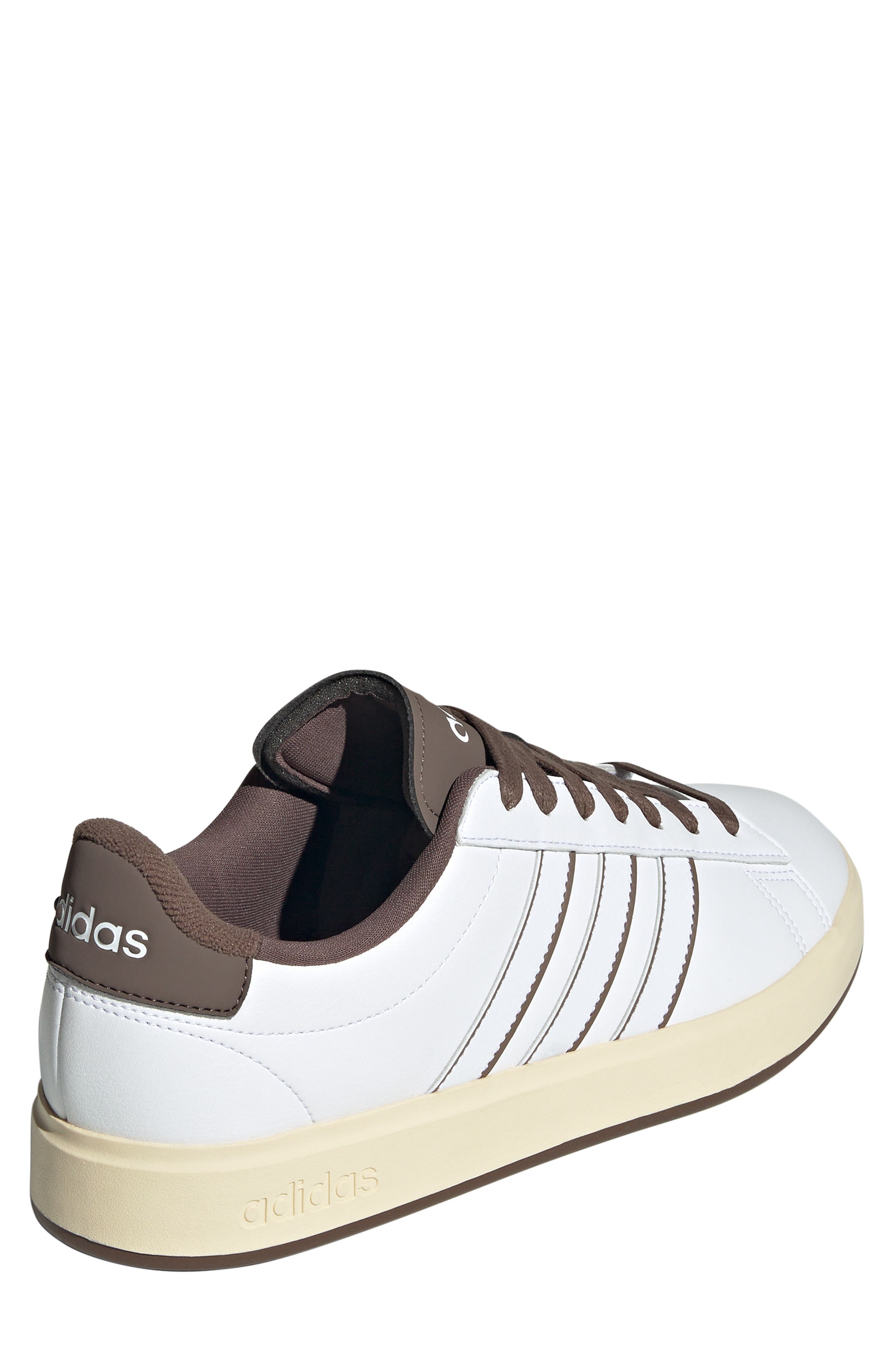 adidas Grand Court 2.0 Sneaker, Alternate, color, White/ White/ Earth Strata