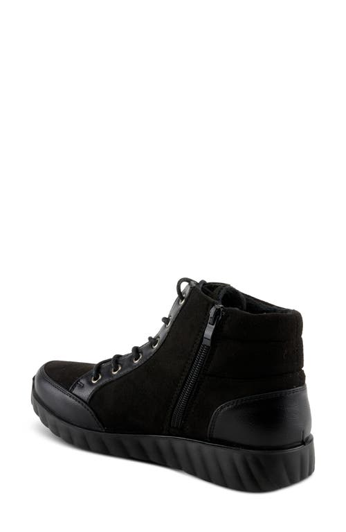 Flexus By Spring Step Sonata Lace-up Bootie In Black