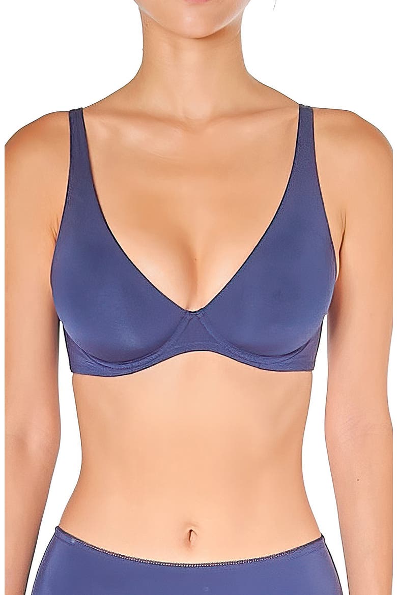 Forever Skin Underwire Triangle Bra, Main, color, NAVY