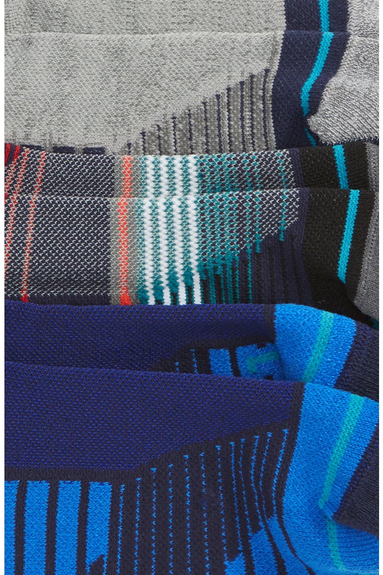 Assorted 3-Pack Tab Ankle Socks, Alternate, color, BLACK/ GREY/ NAVY