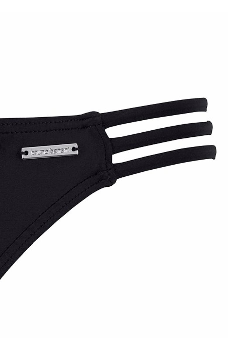 LASCANA Women's Strappy Classic Bikini Bottom with strappy sides, Alternate, color, Black