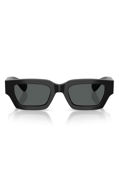 50mm Jil Sander Edition 6 Rectangular Sunglasses