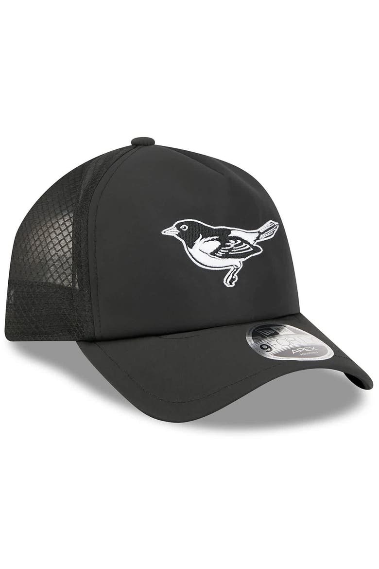 Men's New Era Black Baltimore Orioles 2026 Batting Practice Alternate Apex 9FORTY Adjustable Hat, Alternate, color, Black