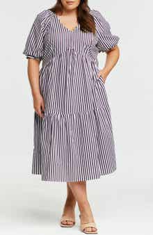 Dominica Stripe Midi Dress
