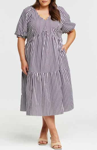 Dominica Stripe Midi Dress