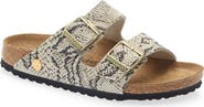 Birkenstock Arizona Snakeskin Embossed Slide Sandal